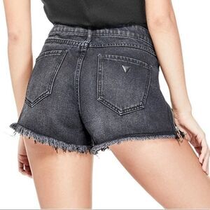 GUESS Mya Zipper Denim High Rise Shorts sz 24